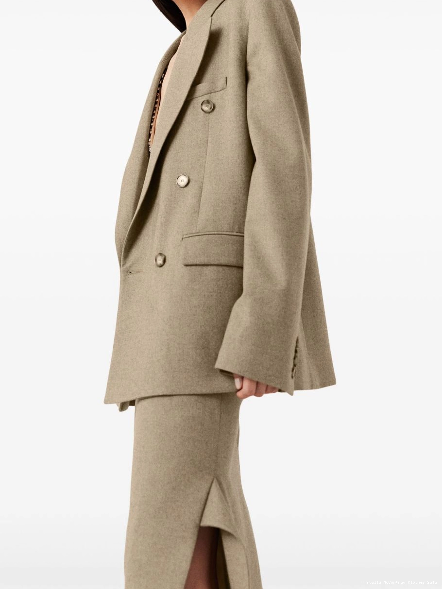 Cheap double-breasted blazer flannel Women Stella McCartney 0725